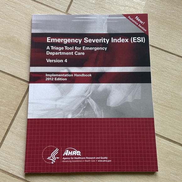 Emergency severity index ESI tool textbook - Picture 1 of 3